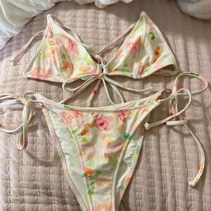 Pacsun Floral Bikini Set